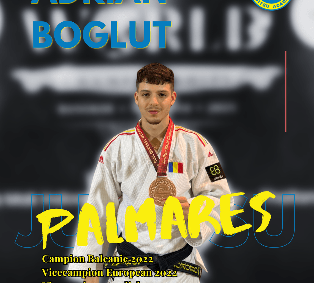 Adi Bogluț, campion mondial de ju jitsu, brand ambassador Kokoro Academy