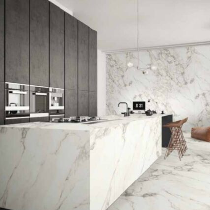 Marmură Arabescato, showroom Lemet Stone