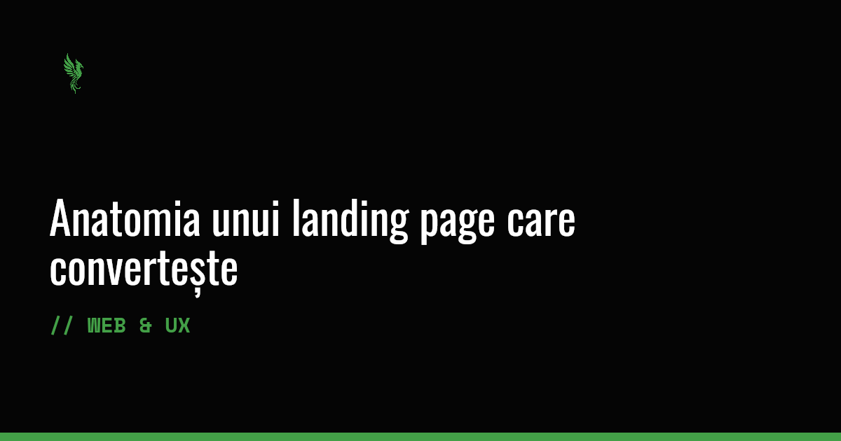 Anatomia unui landing page care convertește